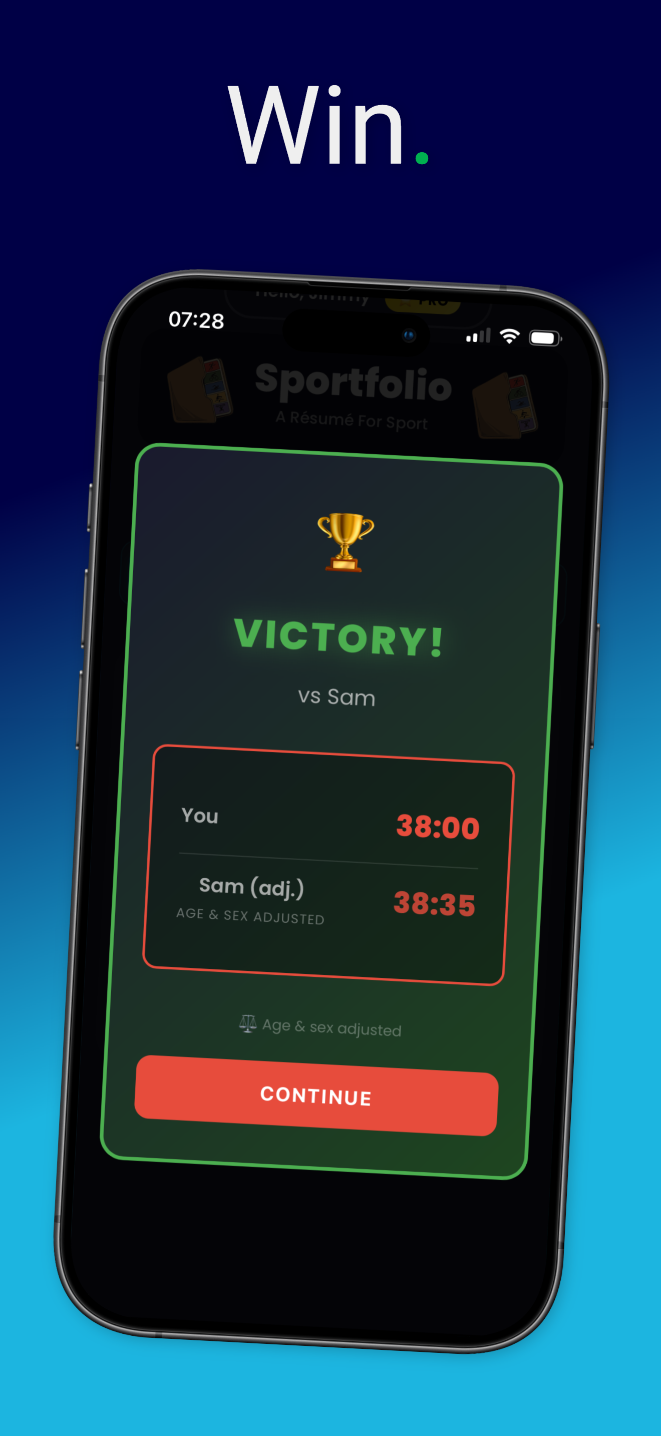 Win — Victory